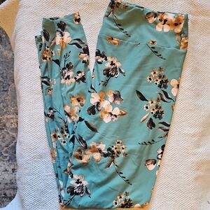 Floral Teal Women's Leggings